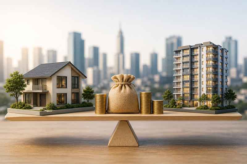 Investasi Rumah vs Apartemen: Mana yang Lebih Menguntungkan di 2026?
